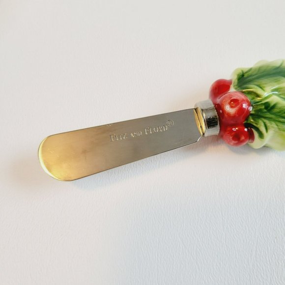 Fitz & Floyd Dear Santa Snack Plate & Spreader, 2009 Christmas Bring Me A Puppy - Picture 10 of 13